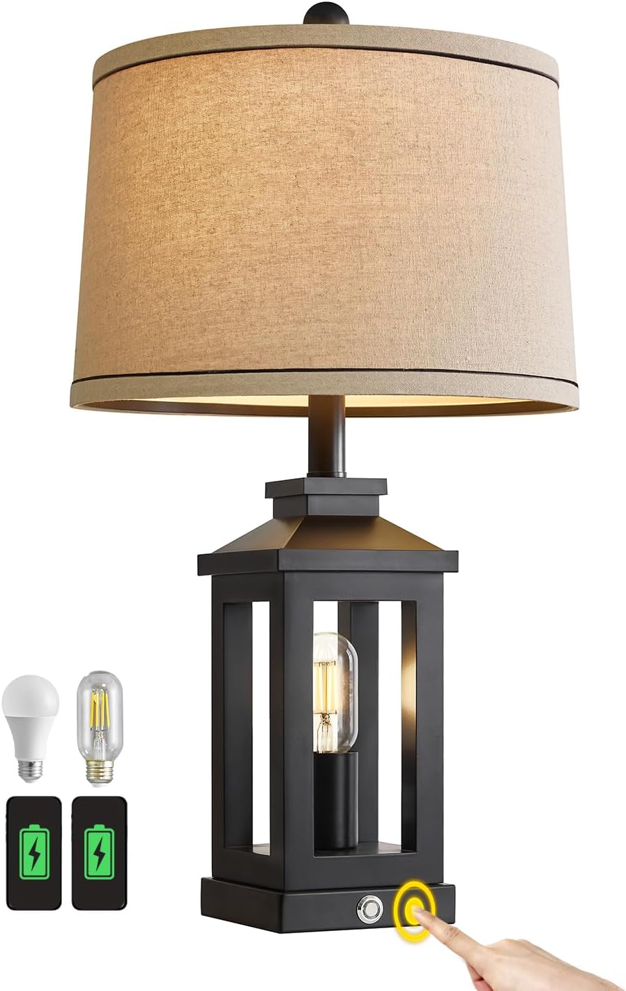 Retro Farmhouse Table Lamp