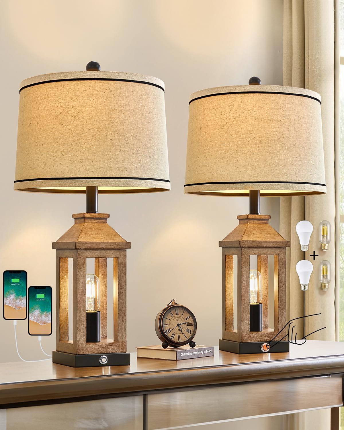 Retro Farmhouse Table Lamp