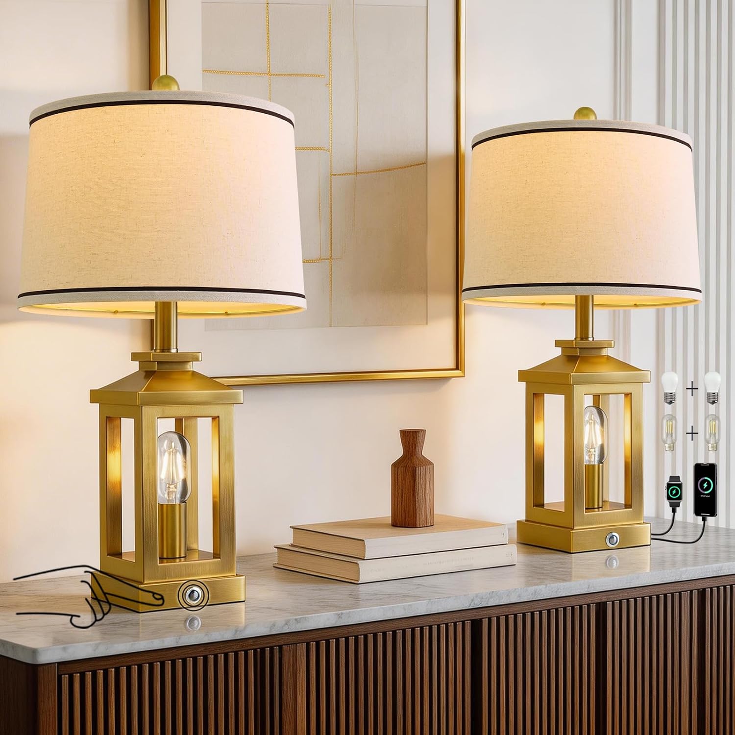Retro Farmhouse Table Lamp