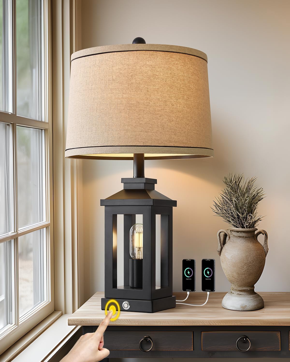 Retro Farmhouse Table Lamp