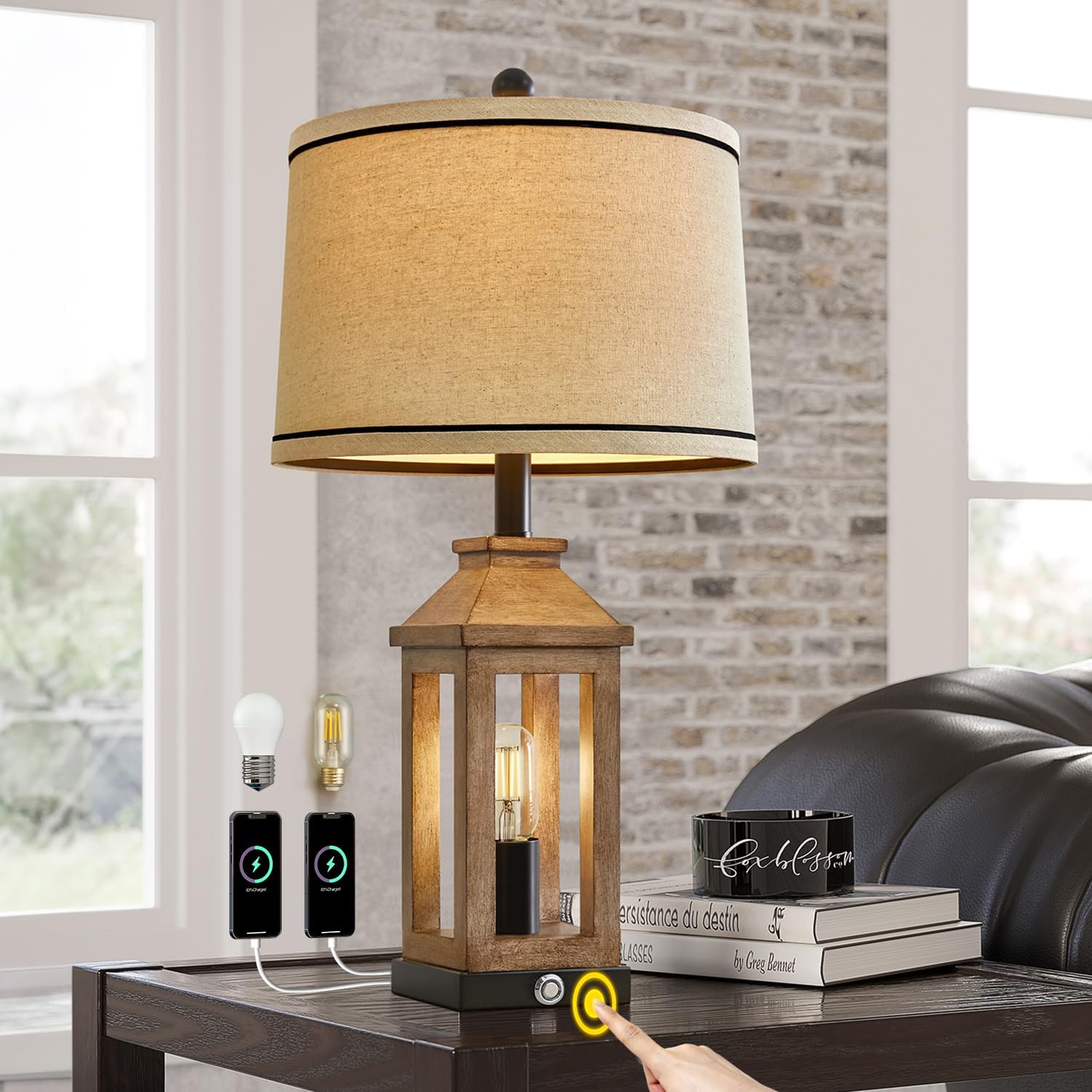 Retro Farmhouse Table Lamp