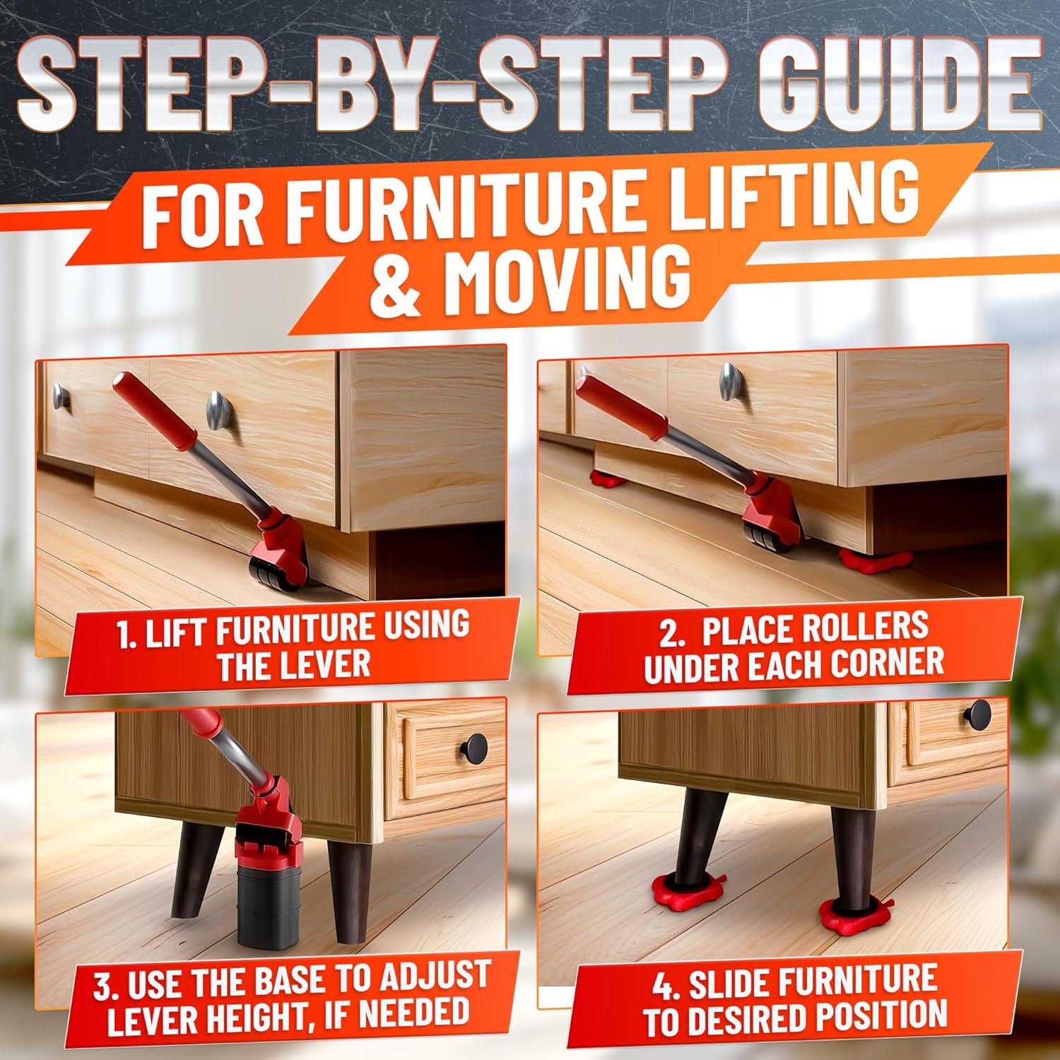 Heavy Furniture Movers with Wheels