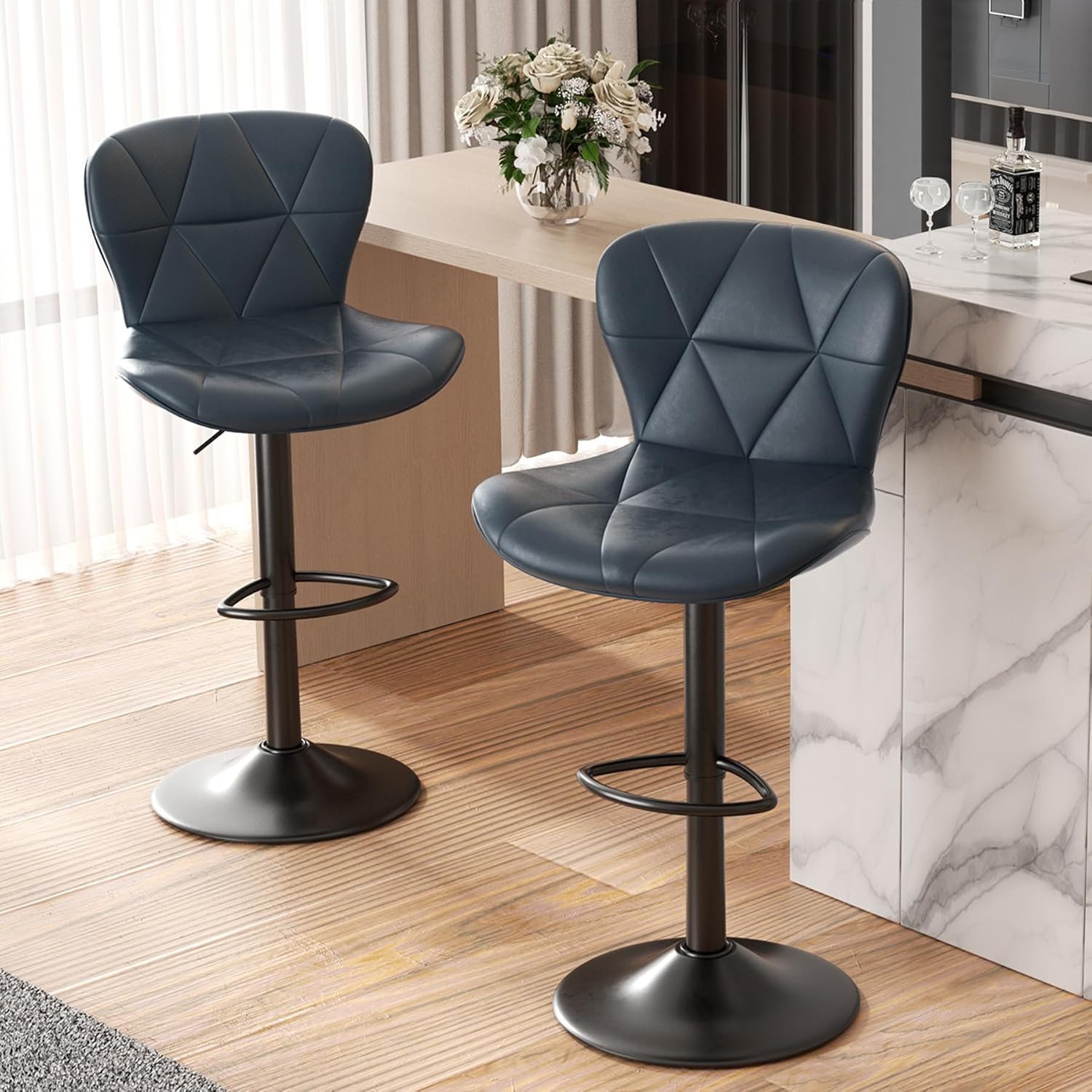 Nalupatio Modern Bar Stools Set of 2