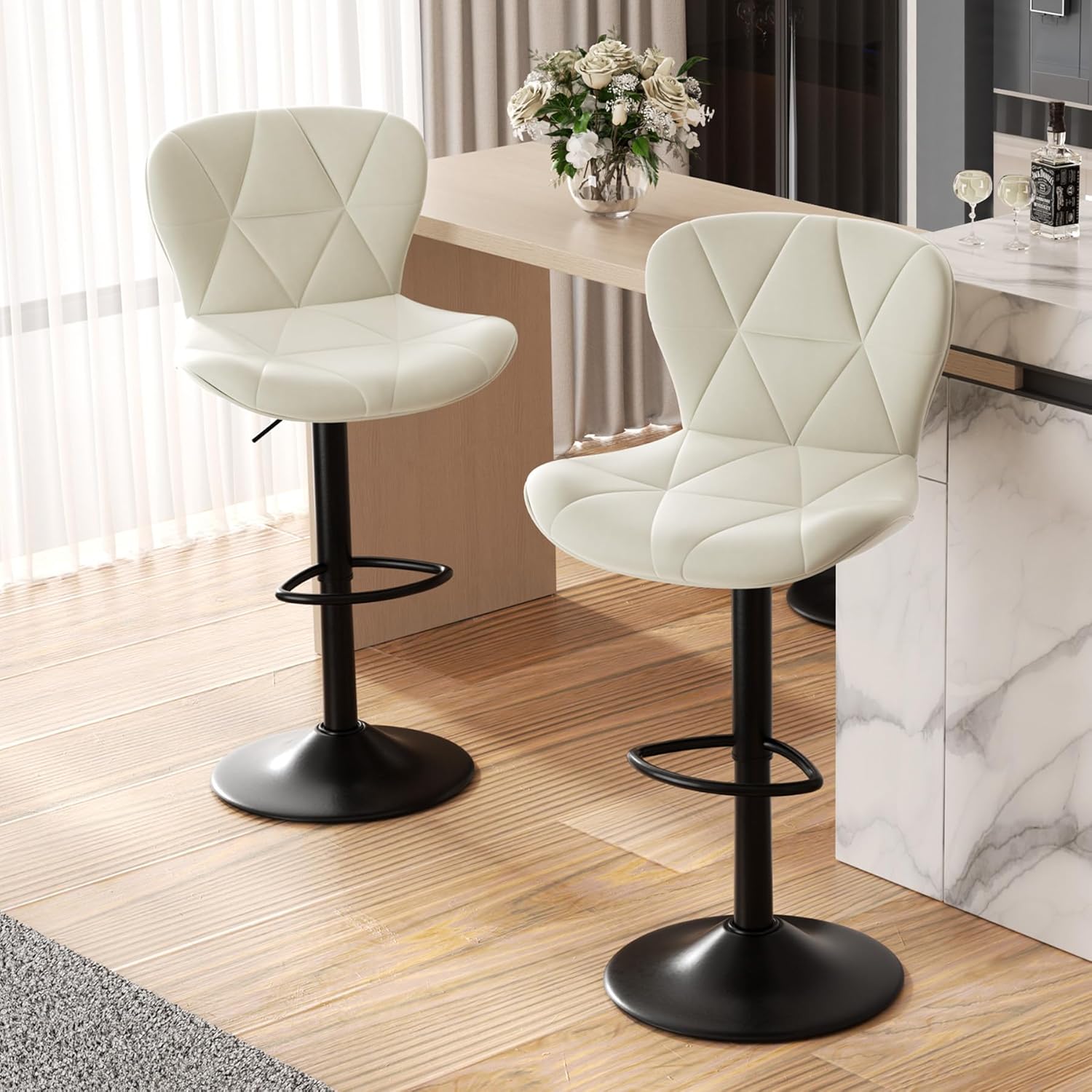 Nalupatio Modern Bar Stools Set of 2