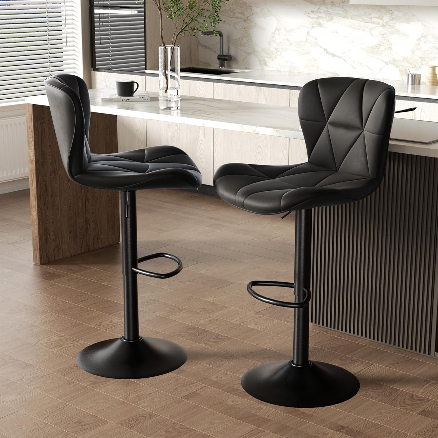Nalupatio Modern Bar Stools Set of 2
