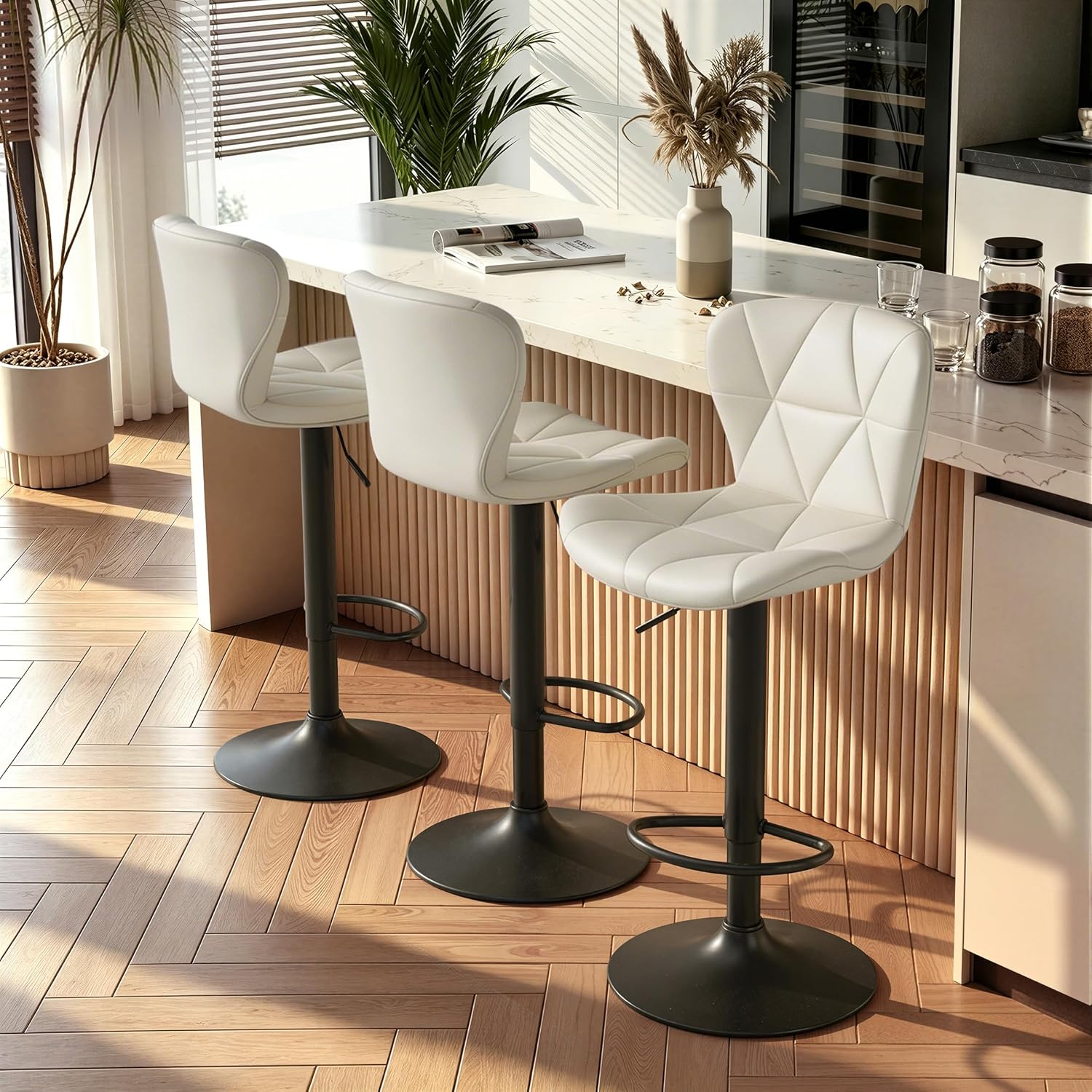 Nalupatio Modern Bar Stools Set of 2