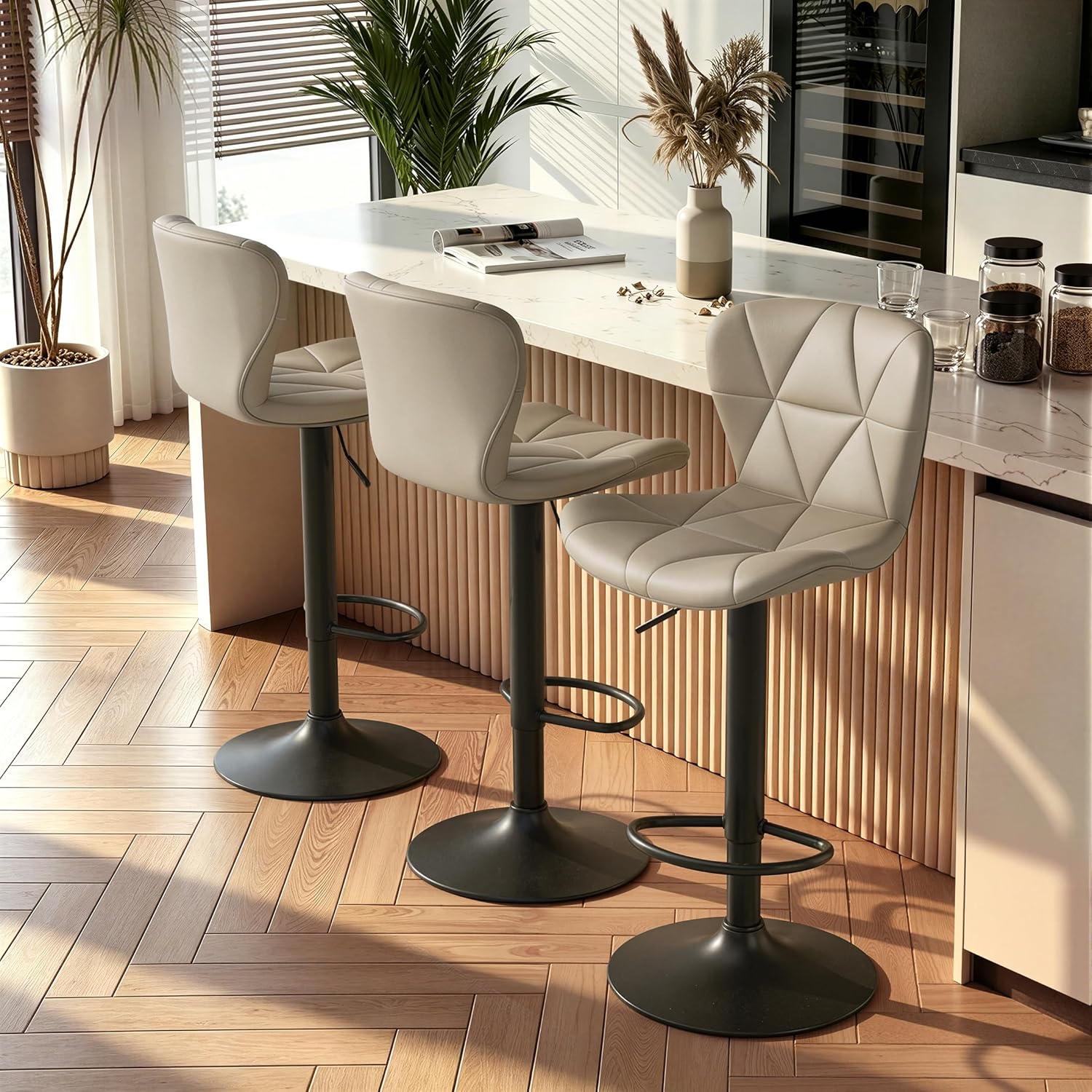Nalupatio Modern Bar Stools Set of 2