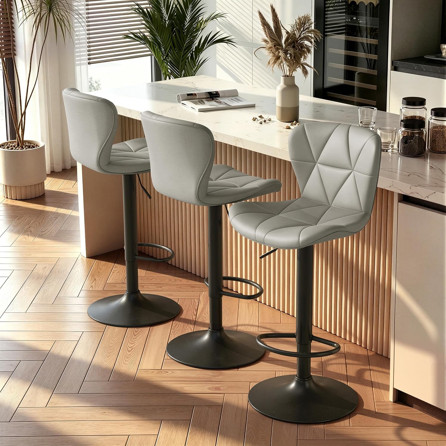 Nalupatio Modern Bar Stools Set of 2