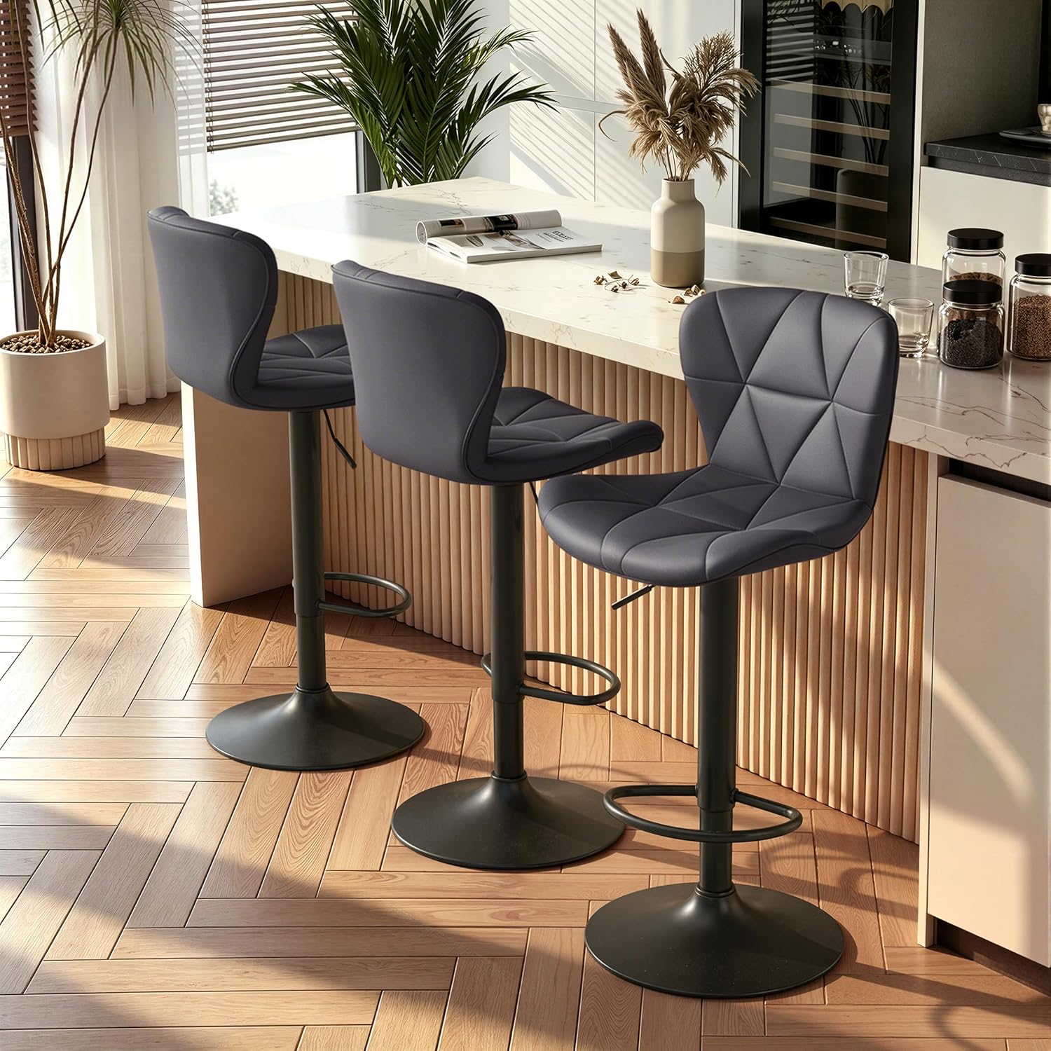 Nalupatio Modern Bar Stools Set of 2